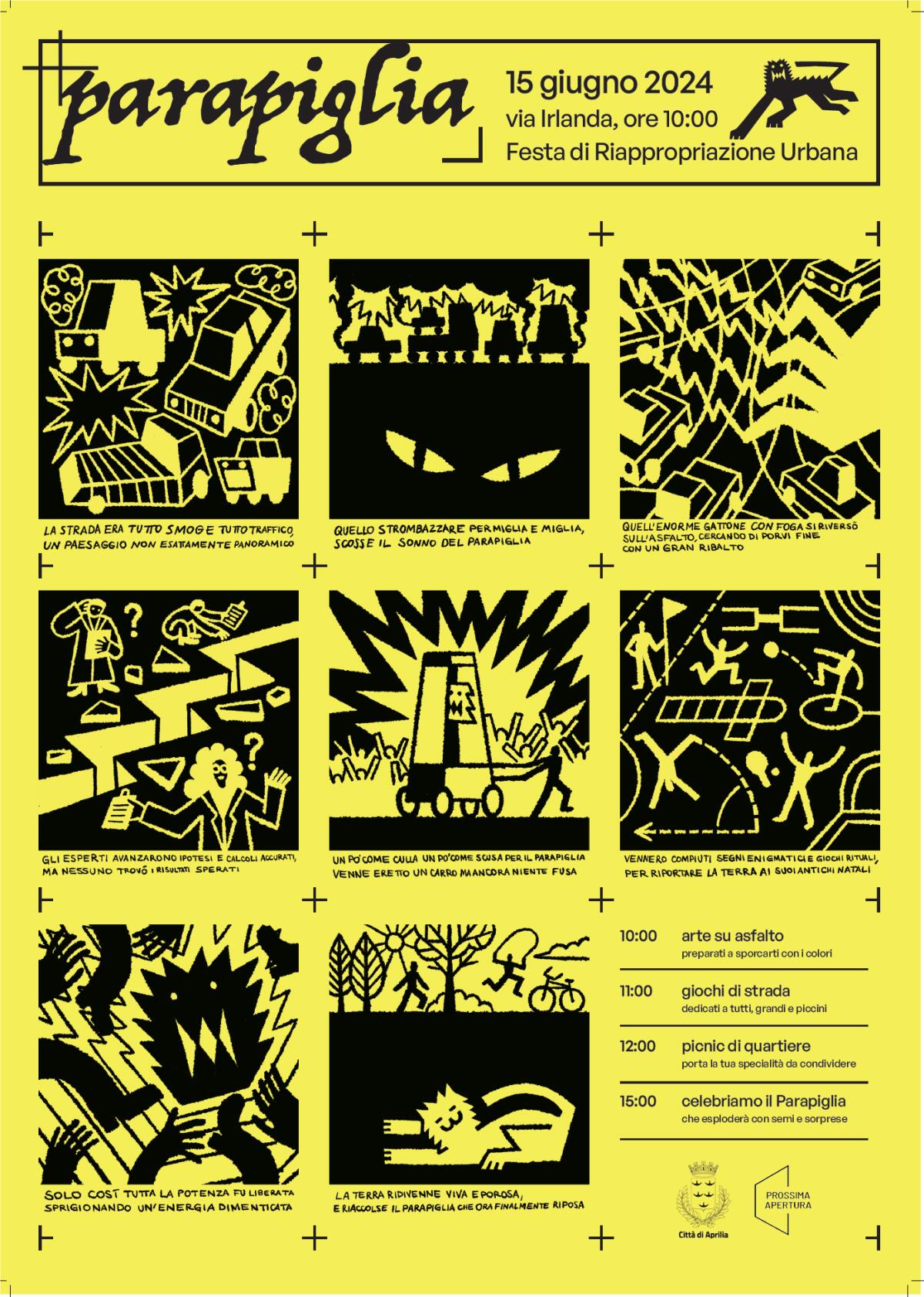 “Festa del Parapiglia” sabato 15 giugno in via Irlanda, al quartiere Toscanini di Aprilia. Giochi, attività ludiche e pranzo di quartiere. - 