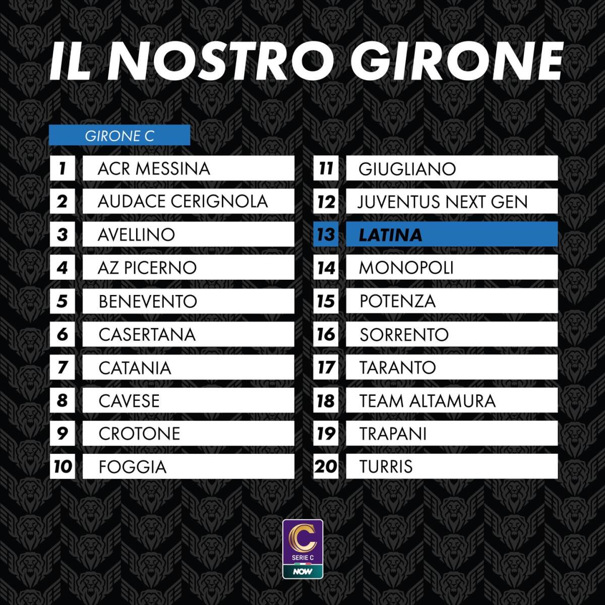 Calcio di Lega Pro: il Latina di nuovo nel girone C. Entra anche la Juventus Next Gen. - 