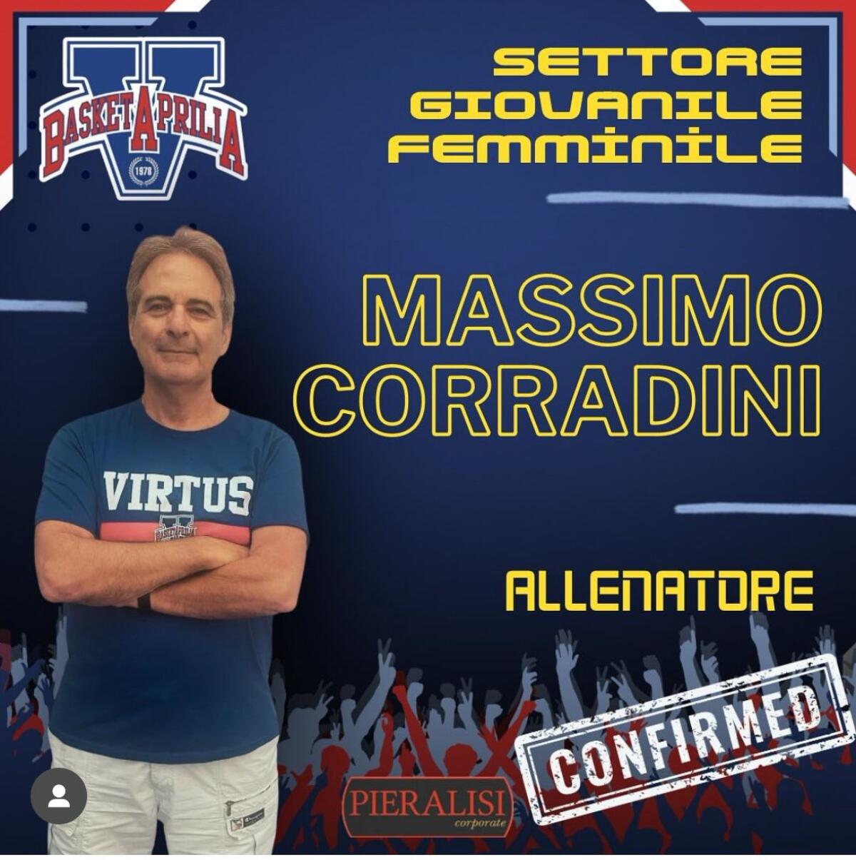 Basket - La Virtus Aprilia conferma coach Massimo Corradini - 