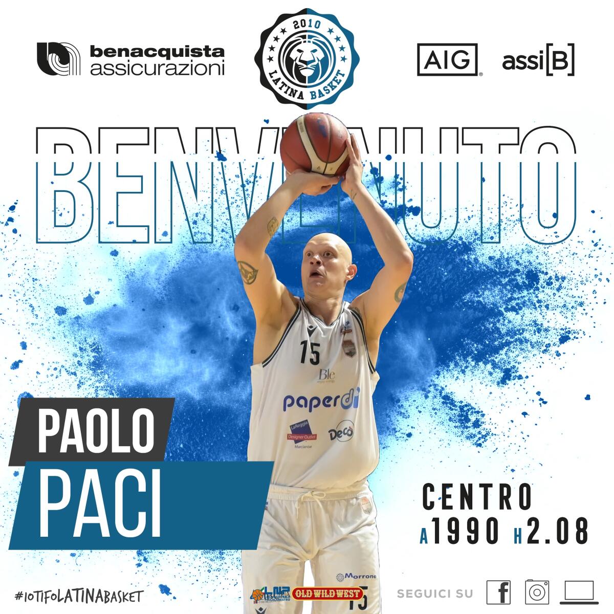 Basket Serie B Nazionale: il Latina sigla l’accordo con l’atleta Paolo Paci. - 