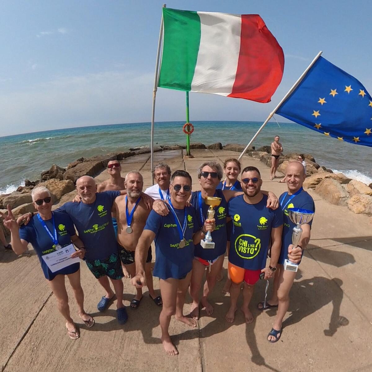 Gli atleti del Team Master Lavinio campioni regionali in acque libere - 