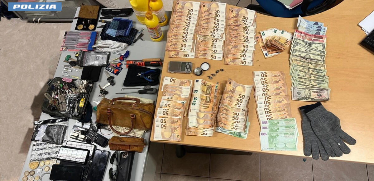 Sorpresi con gioielli, grimaldelli e bottiglie di acido utilizzato per forzare le serrature: fermati tre cittadini georgiani - 