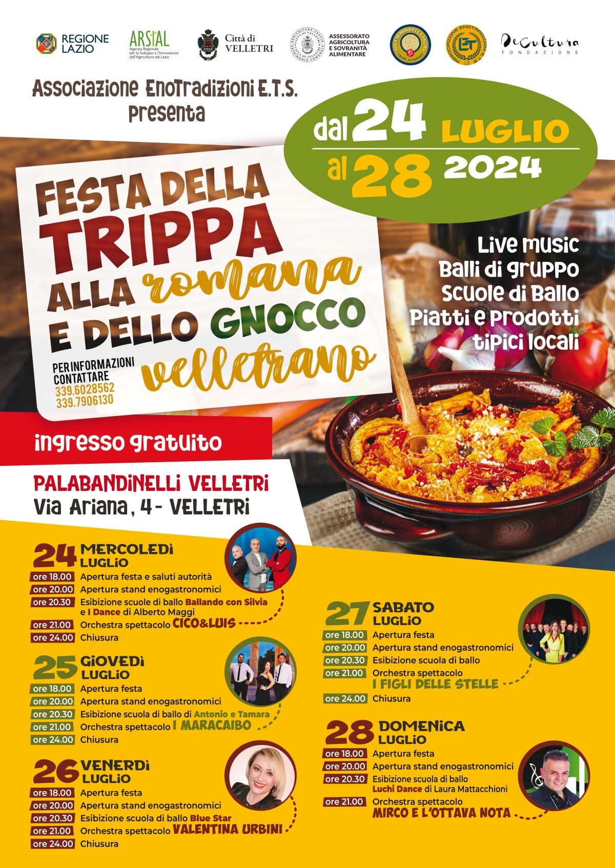 A Velletri "Festa della Trippa alla romana e dello Gnocco velletrano". - 