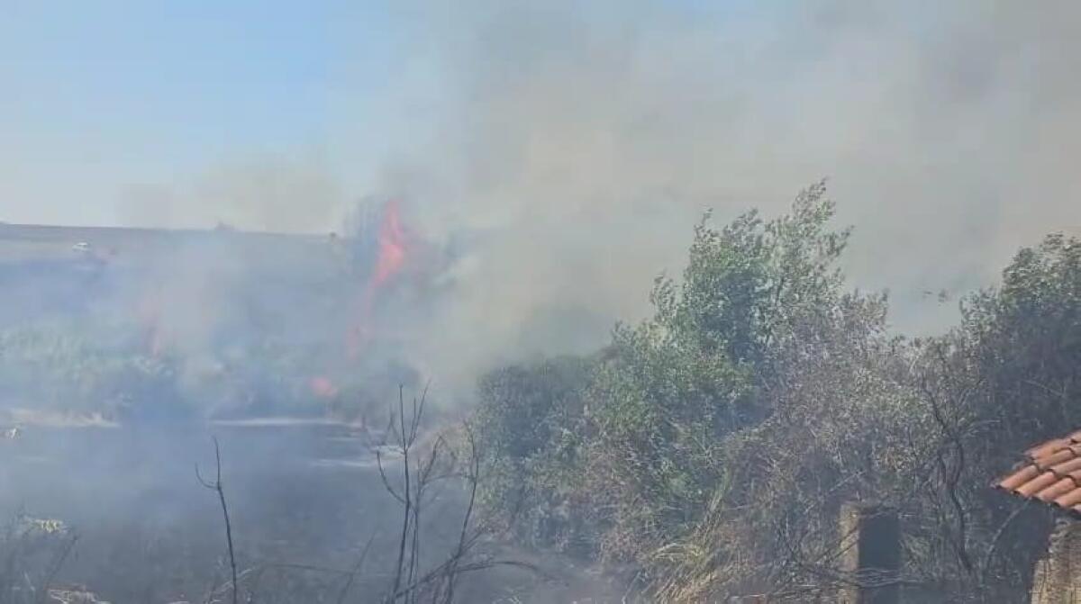 Grosso incendio nella zona di via Girasole a Velletri - 