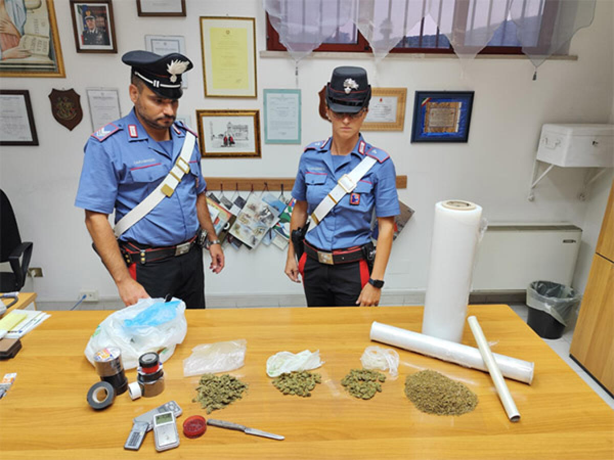 45enne in manette a Roccasecca dei Volsci. In casa deteneva oltre un etto e mezzo di droga. - 