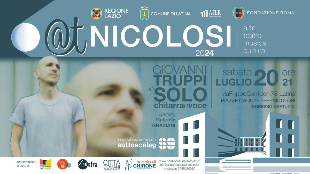 Latina - Al Nicolosi il concerto di Giovanni Truppi - 