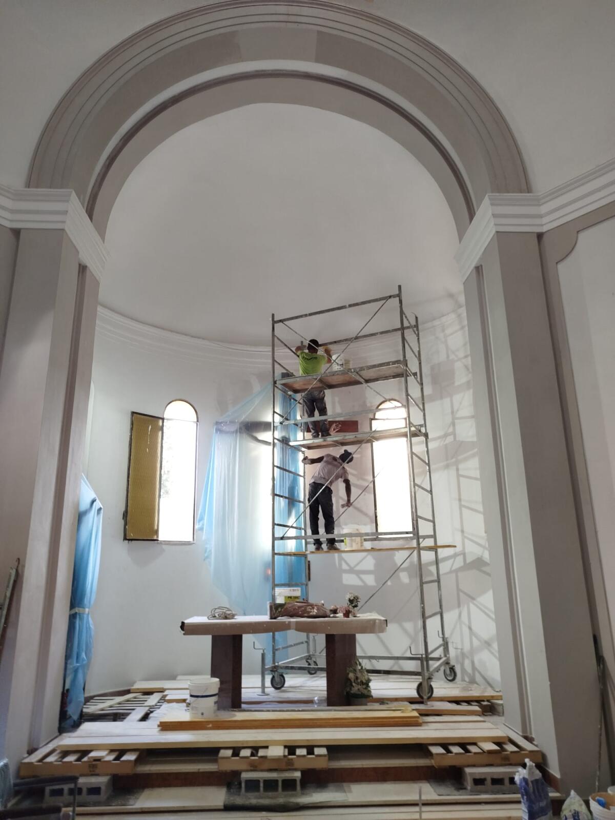 Abside della Chiesa del Cimitero di Cisterna, Sindaco Mantini: "In fase di completamento" - 