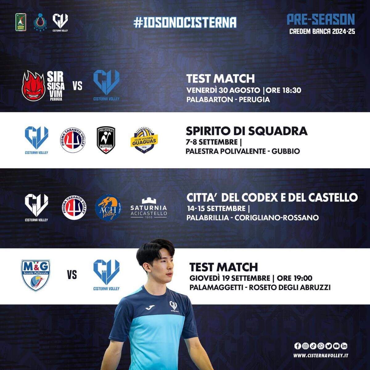 Superlega: gare pre-campionato per il Cisterna Volley. Stasera si gioca contro Perugia. - 