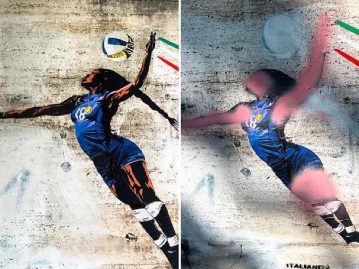 Dalla Regione Lazio solidarietà alla campionessa azzurra Paola Egonu per il murale vandalizzato davanti alla sede del Coni, a Roma. - 
