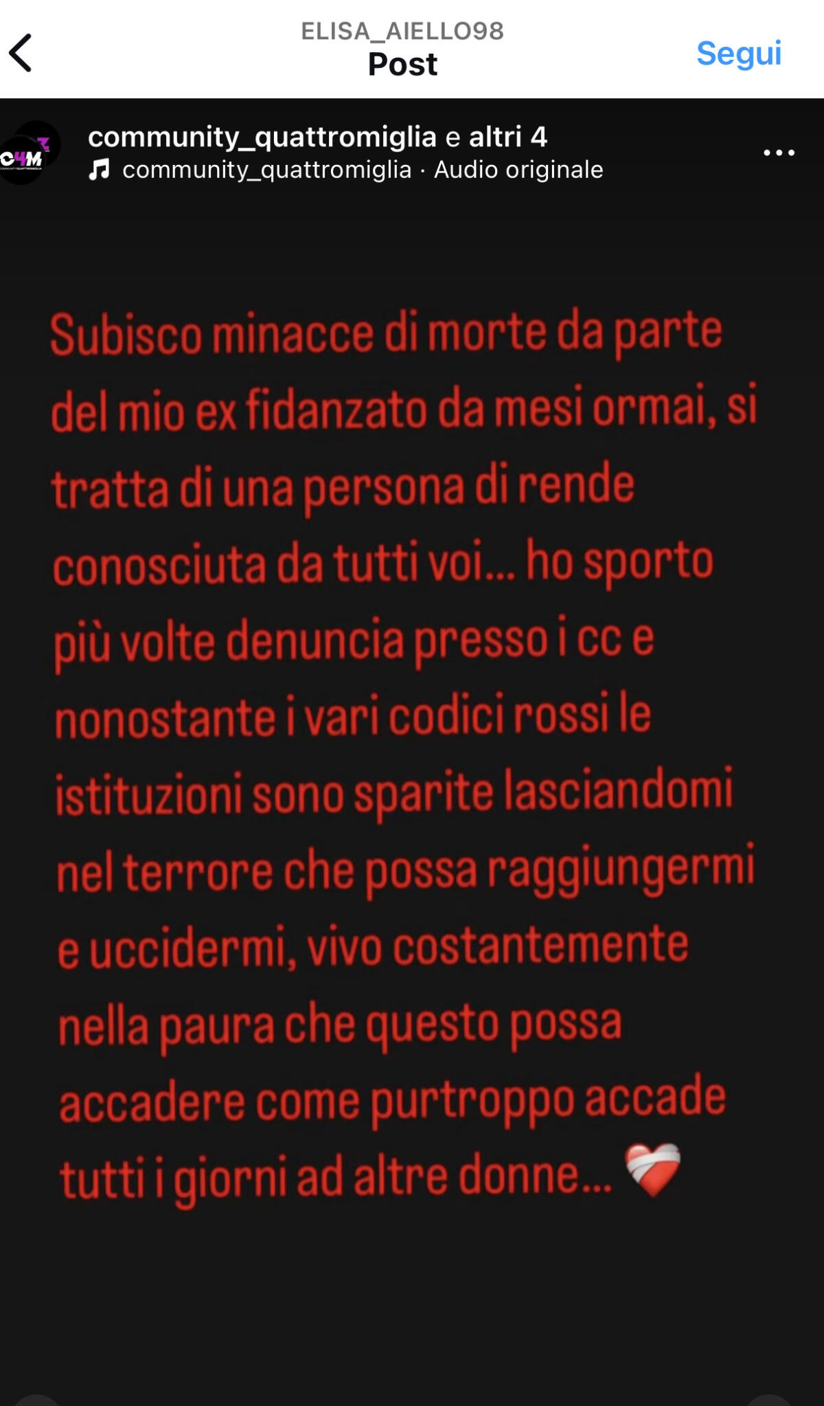 Violenza donne: il caso di Elisa di Latina in parlamento: minacce di morte dell'ex in 135 video posati su Tik tok - 