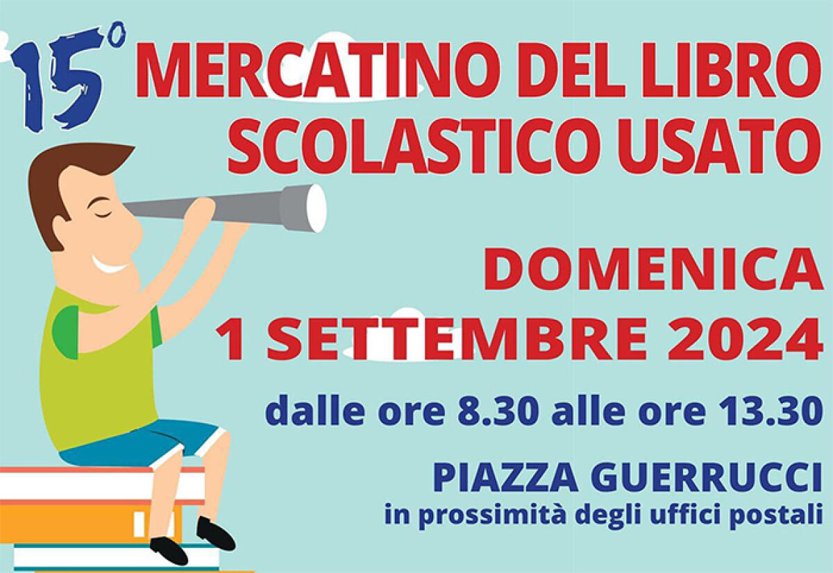 Domenica 1° Settembre ad Albano il “Mercatino del Libro Scolastico Usato”. - 