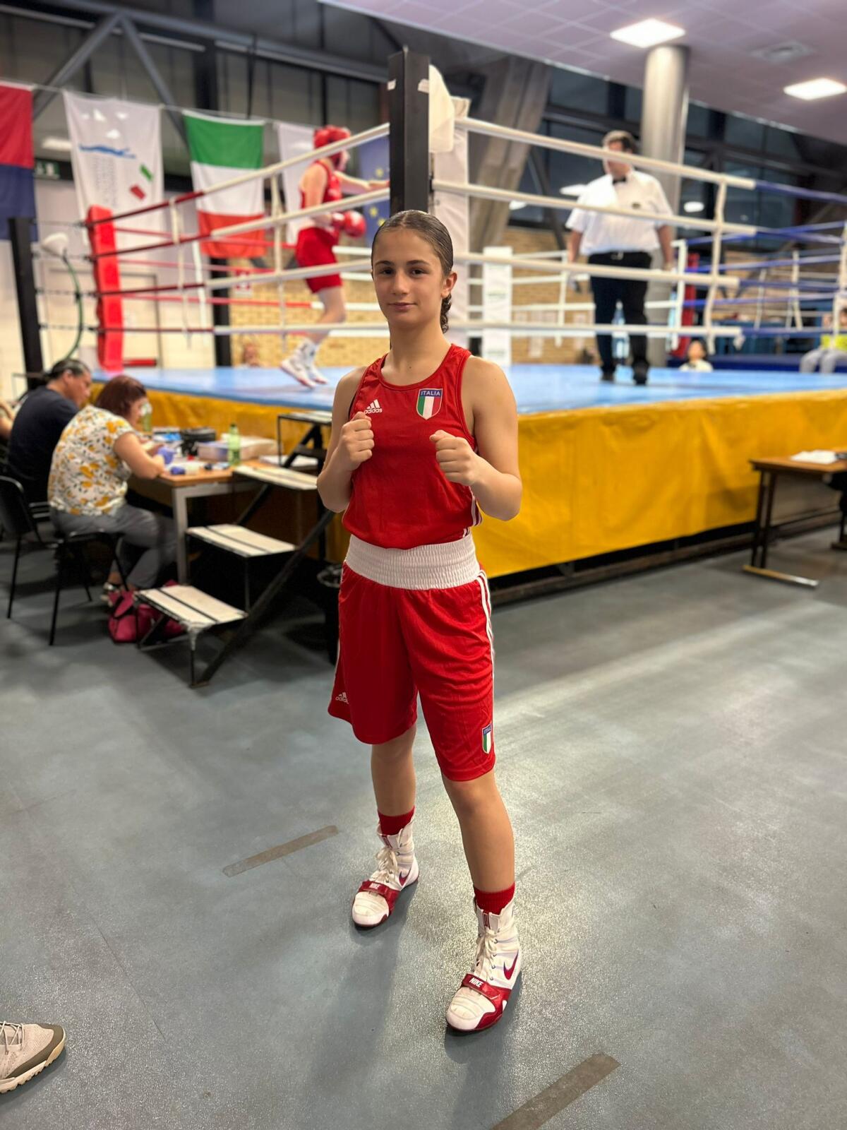 "Europei Schoolgirl" in Bosnia: Aurora Turrin della Boxe Latina, in nazionale, debutta con la campionessa in carica. - 