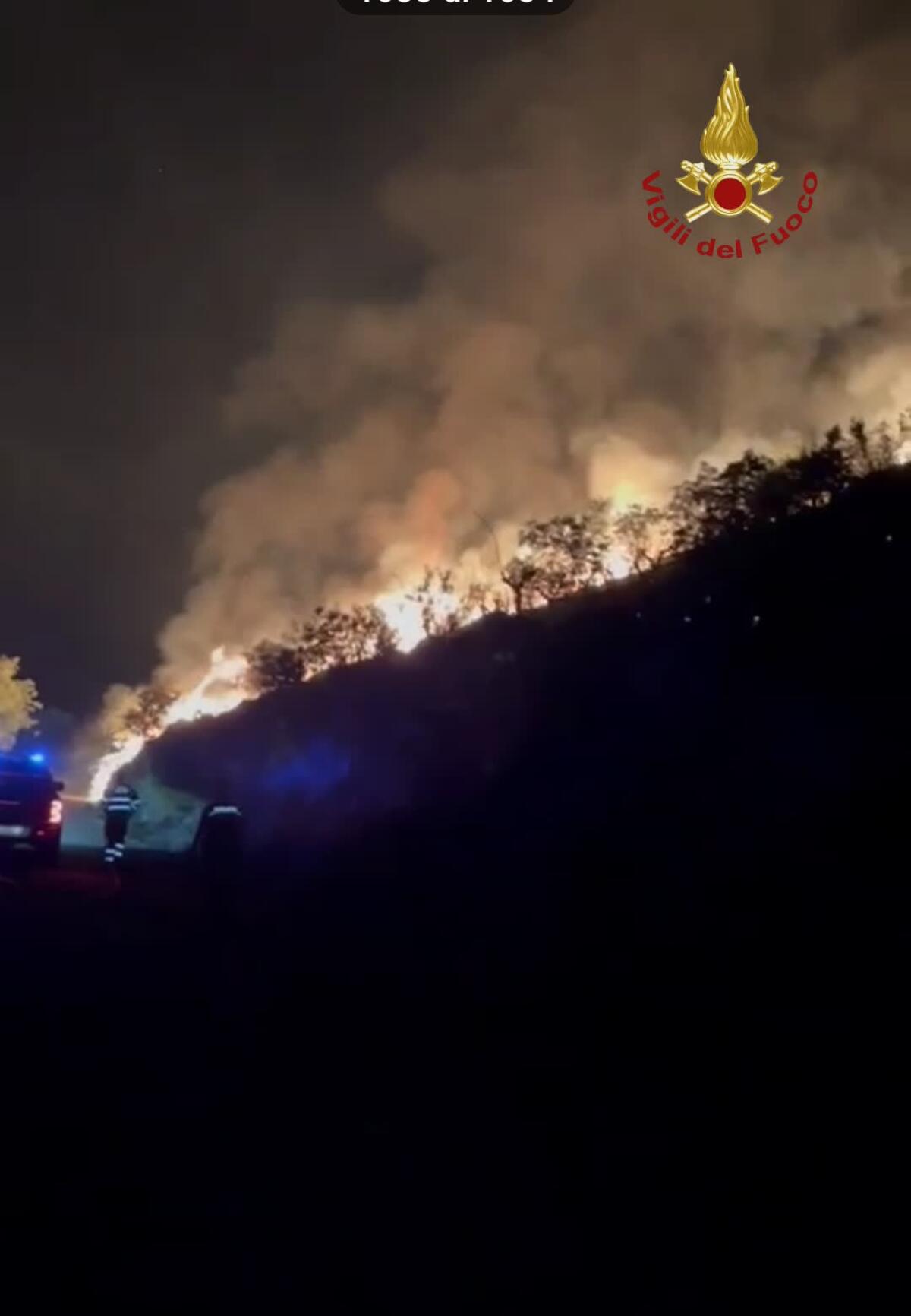 Vasto incendio nel comune di Artena: le operazioni di spegnimento proseguite per tutta la notte. - 