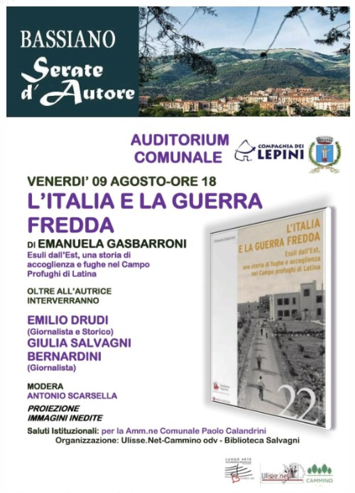 Bassiano - Appuntamento le storie di fughe e accoglienza nel campo profughi di Latina - 
