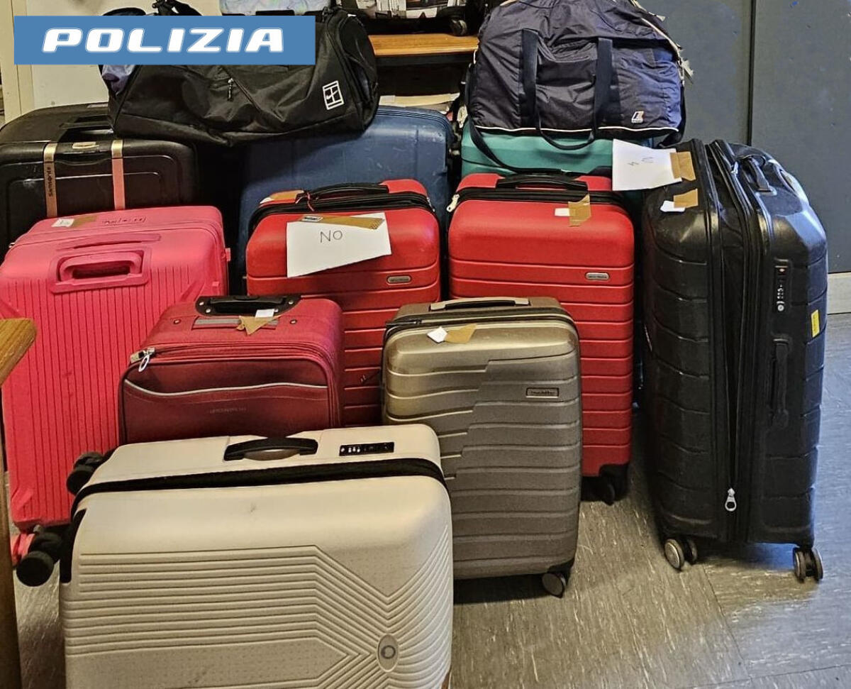 Valigie rubate a Fiumicino e quasi 3 quintali di rame scoperti in un campo nomadi della Capitale. - 