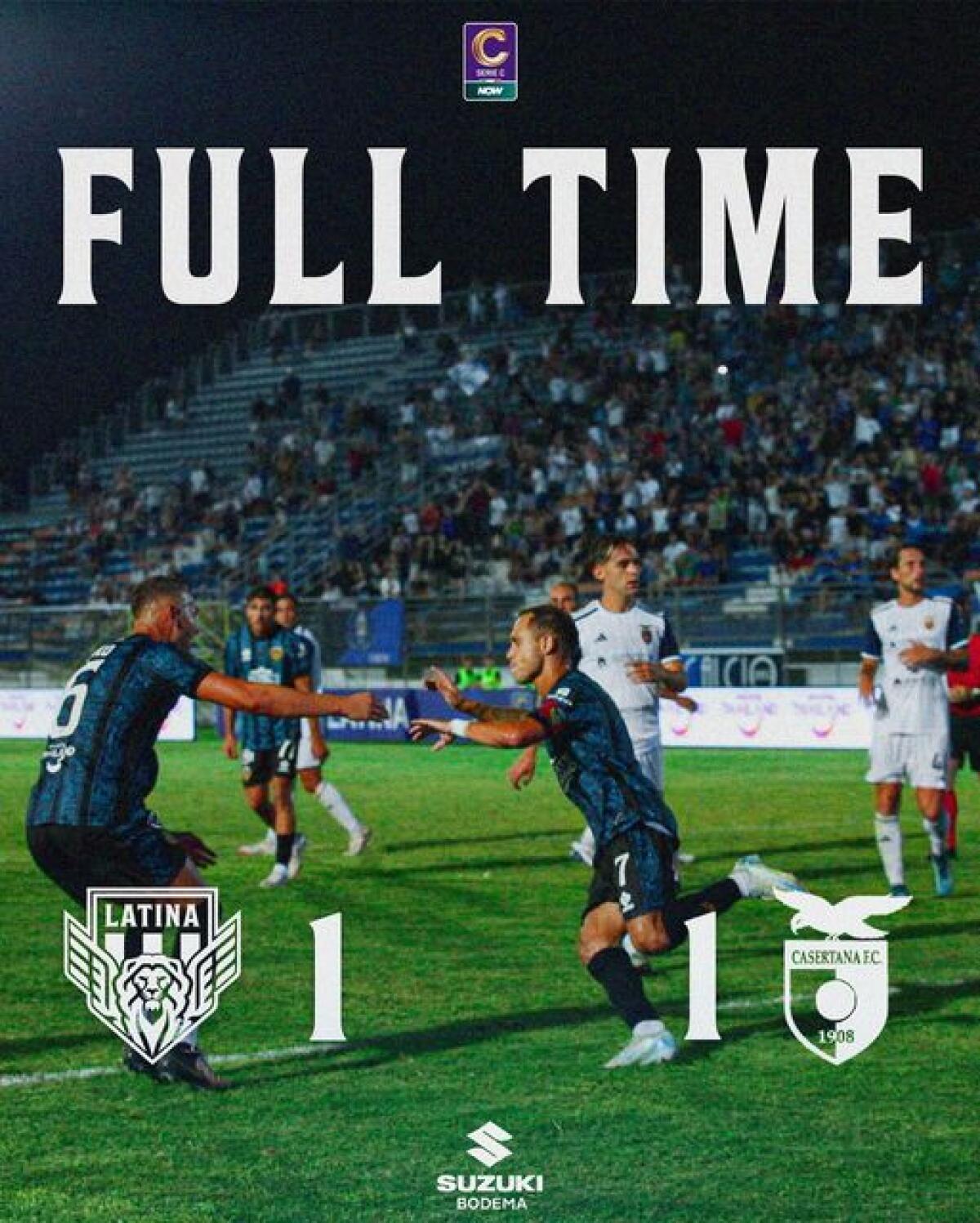 CALCIO - Debutto in casa con pareggio per il Latina - 