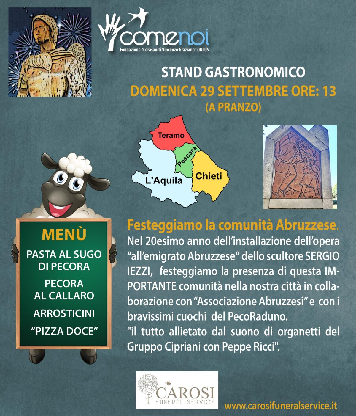 San Michele - La Fondazione Come Noi di Aprilia domenica 29 settembre celebra la comunità abruzzese - 