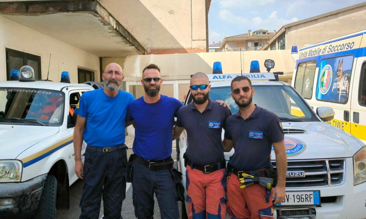 Alfa e Cb Rondine di Aprilia ad Itri per fronteggiare l'emergenza incendi - 