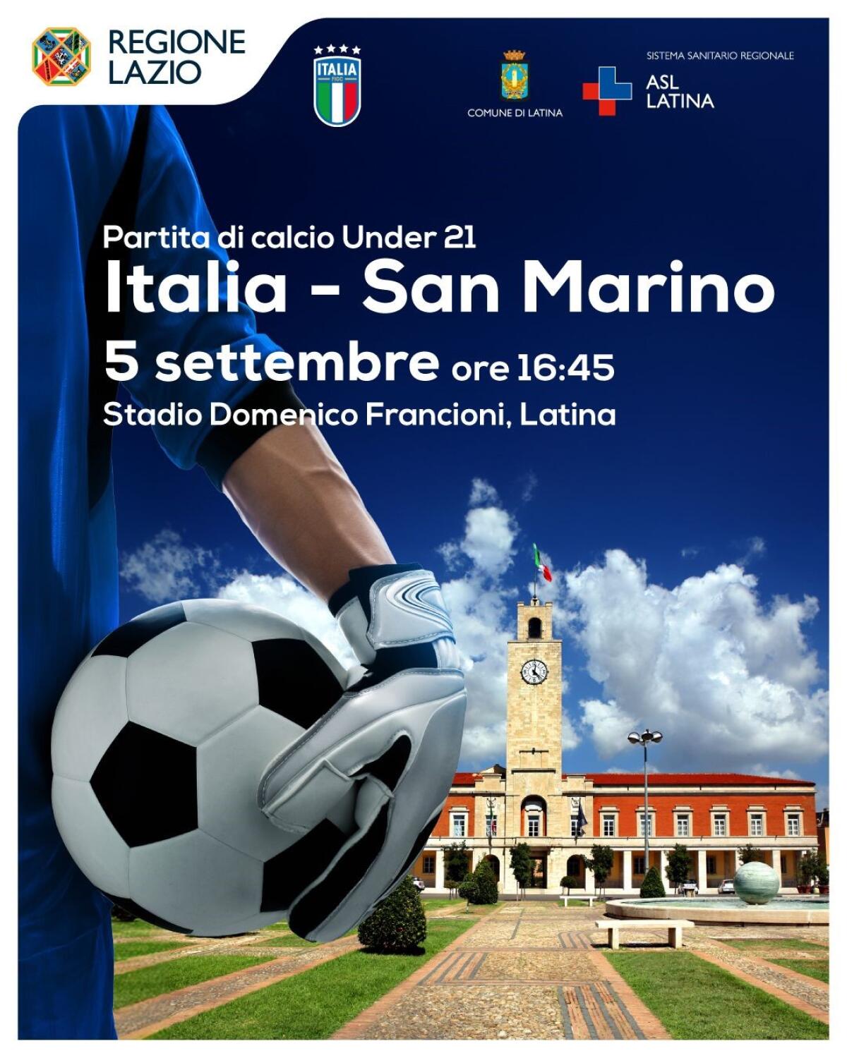 Italia-San Marino, la gara della Nazionale Under 21 si gioca a Latina - 