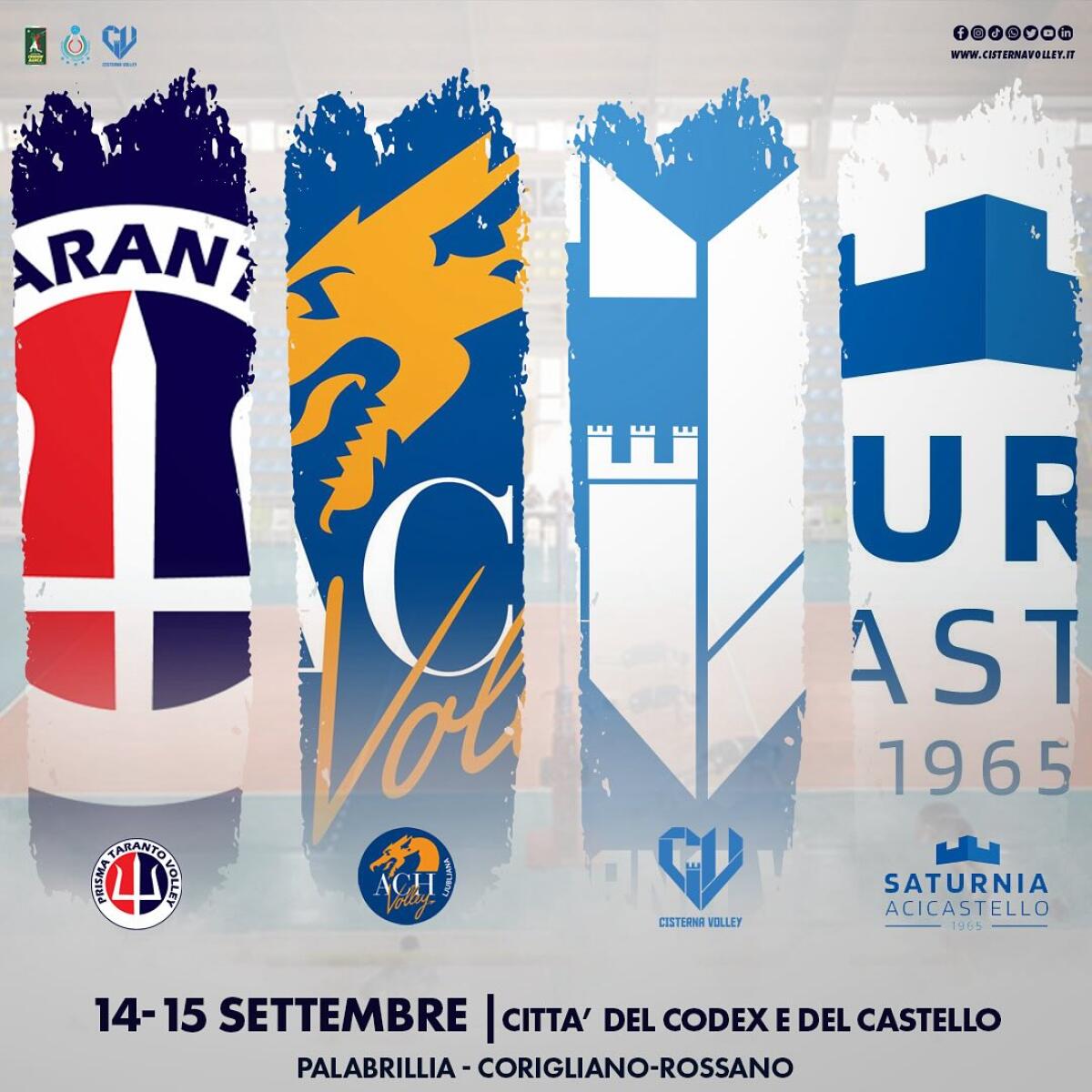 Pallavolo, la Superlega è  alle porte. Il Cisterna Volley questo weekend a Corigliano Calabro per un torneo. - 