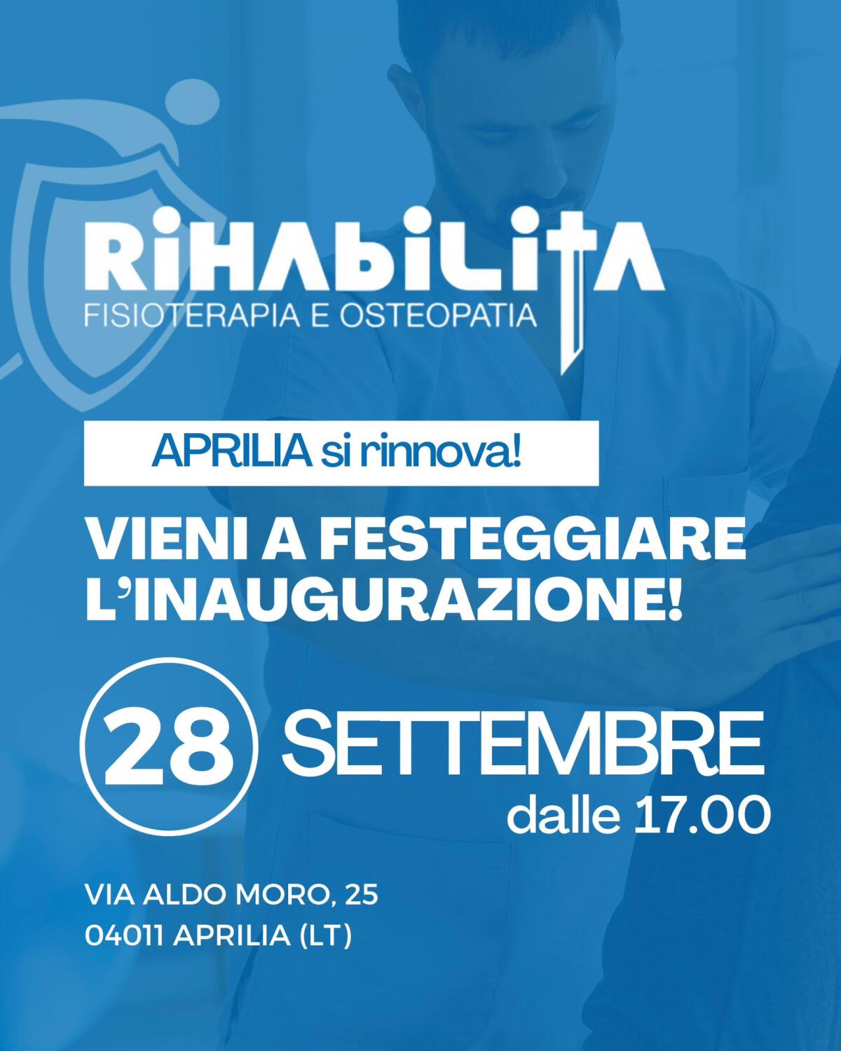 Questo sabato ad Aprilia l’inaugurazione del nuovo “Centro Rihabilita”. - 