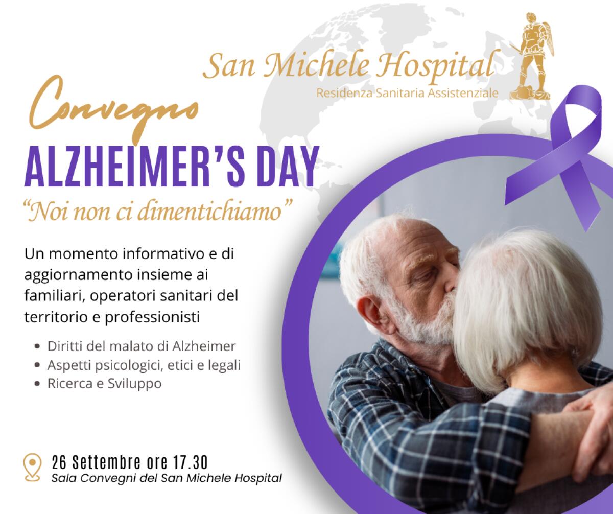 Al San Michele Hospital di Aprilia un convegno in occasione della “Giornata di sensibilizzazione sulla Malattia di Alzheimer”. - 