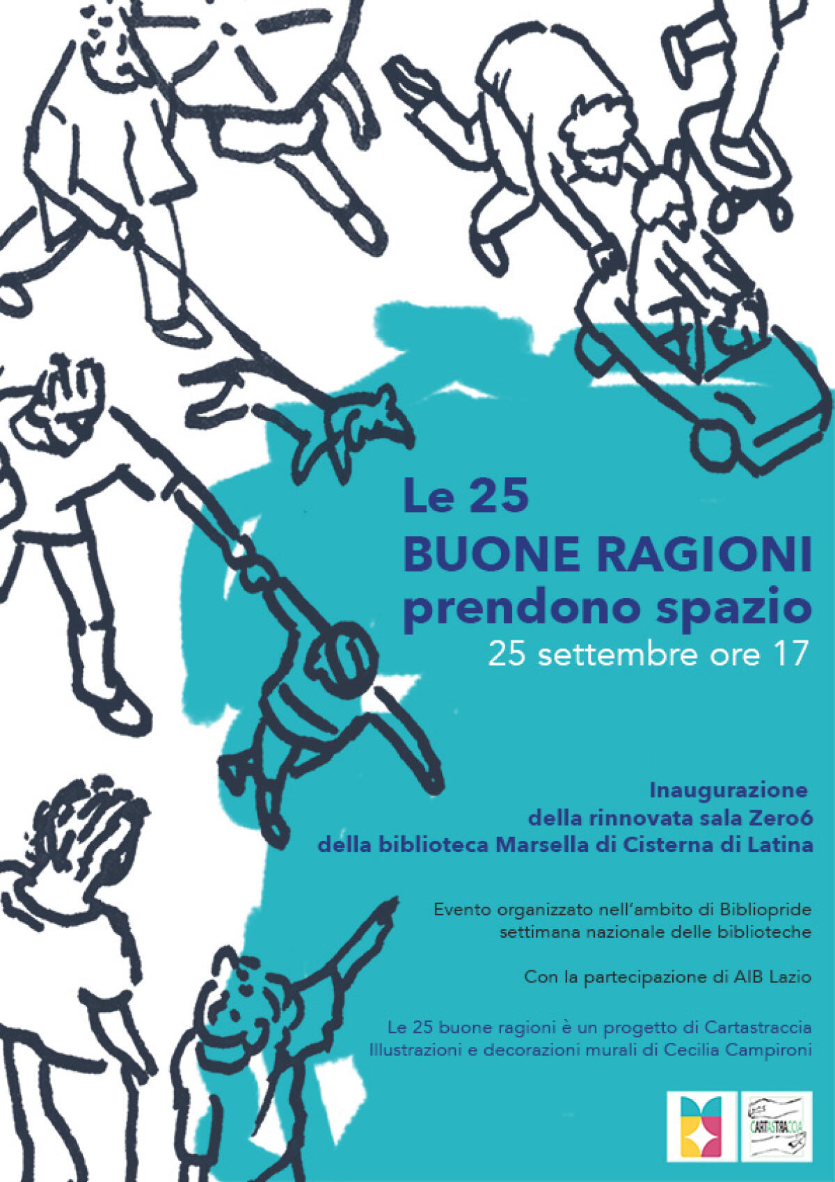 Taglio del nastro per la sala Zero6 della Biblioteca comunale di Cisterna - 