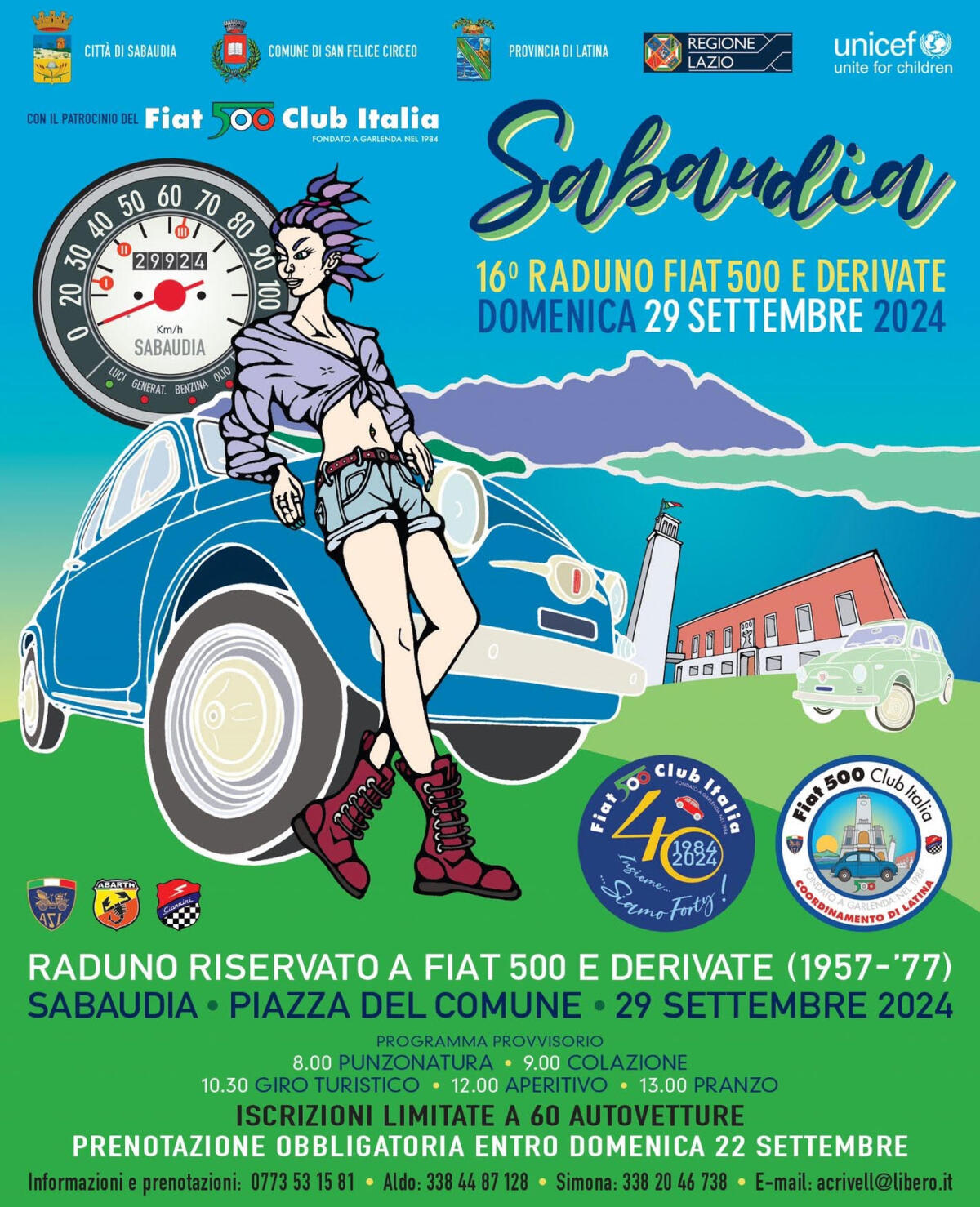 A Sabaudia il raduno delle storiche Fiat 500 - 