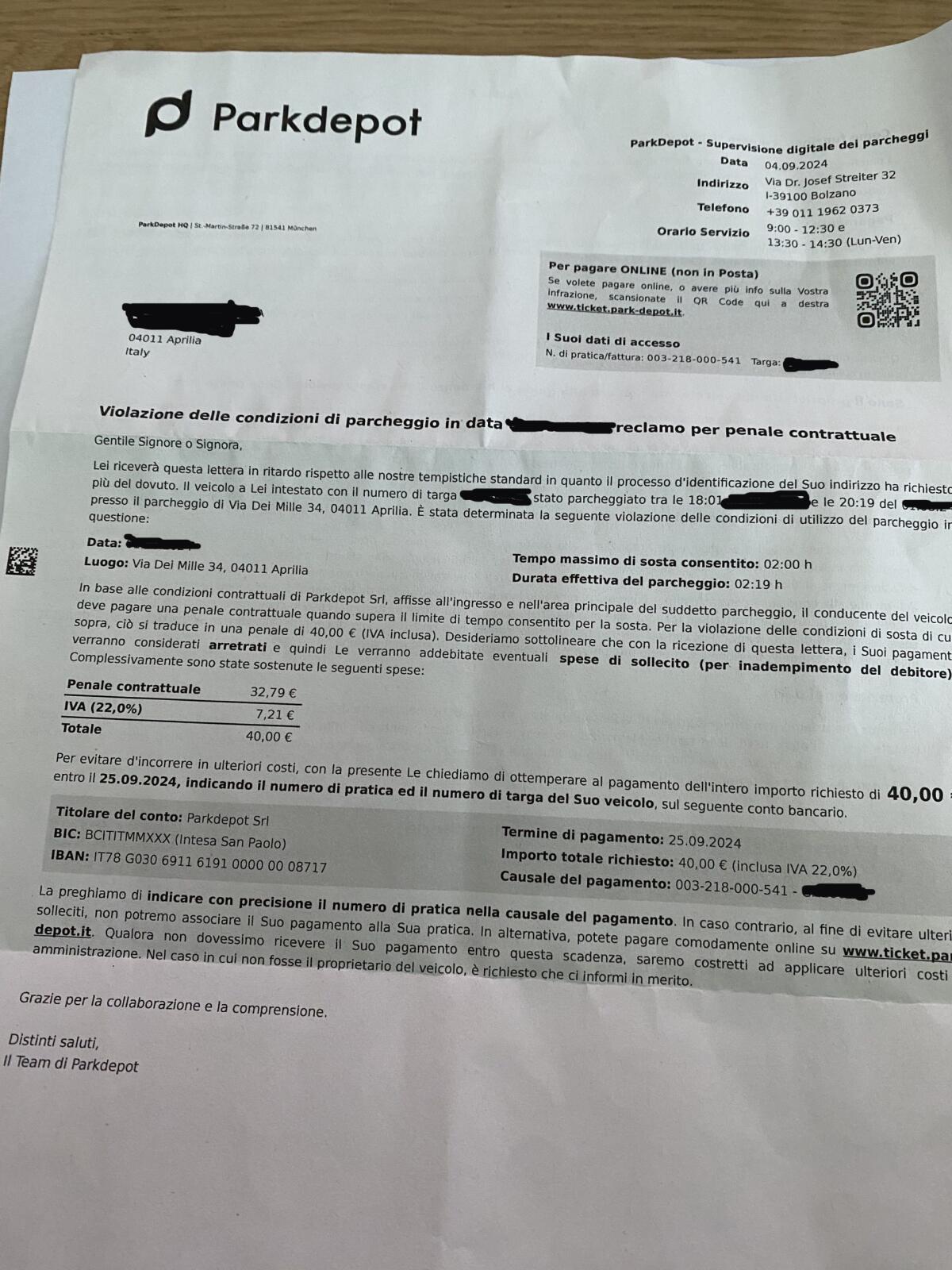 Aprilia - Al parcheggio del Conad "multa" da 40 euro per aver sforato di 19 minuti - 