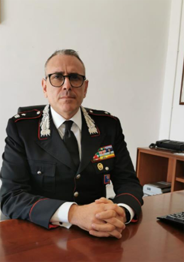 il Maggiore Quintino Russo, Comandante della Compagnia di Formia