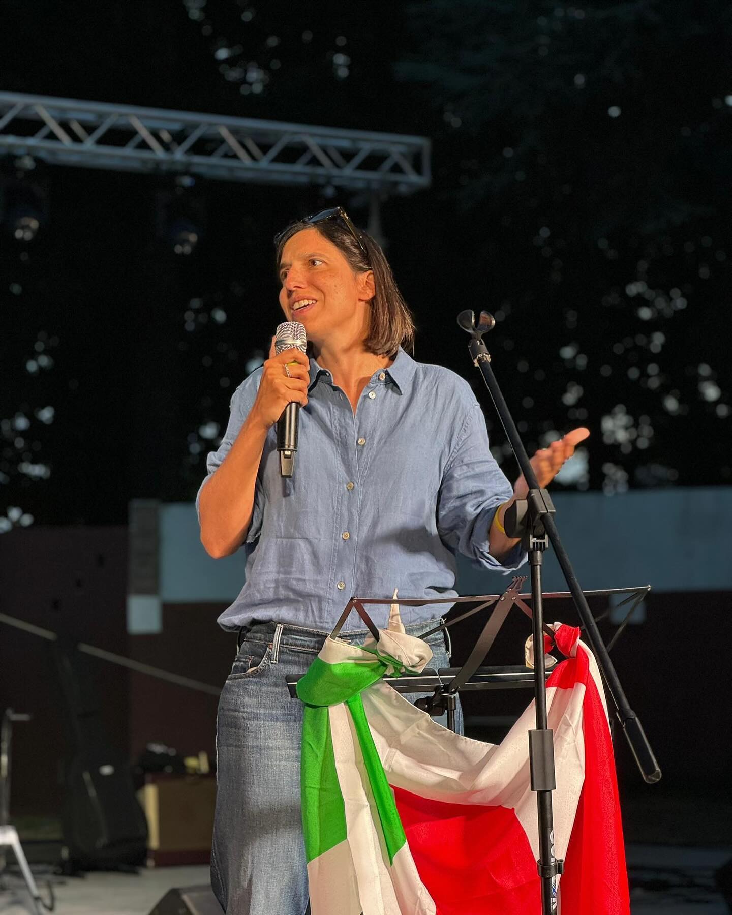 Elly Shlein alla Festa dell'Unità a Genzano