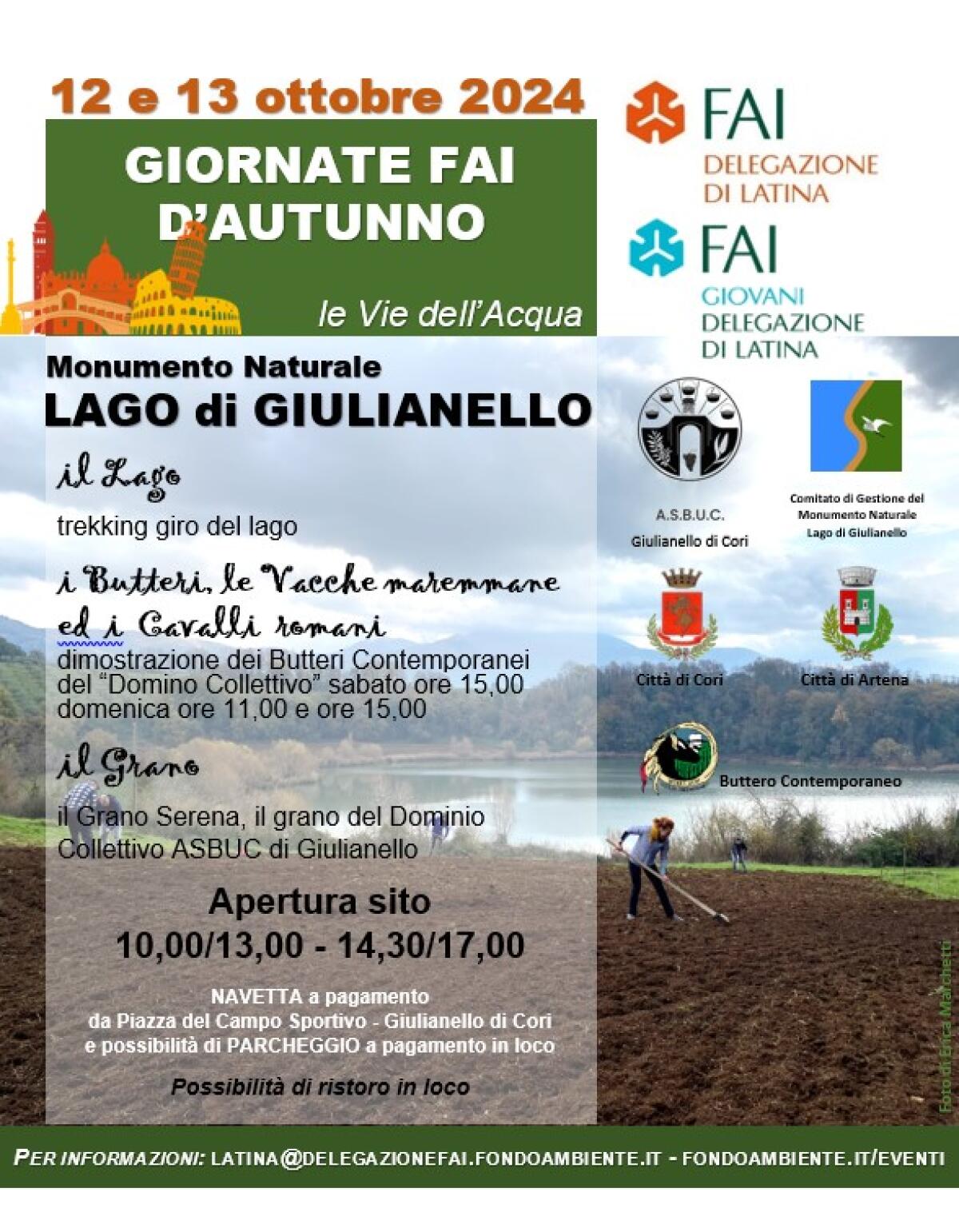 Giornate Fai D’Autunno: in provincia di Latina l’apertura al grande pubblico del percorso naturalistico del Lago di Giulianello. - 