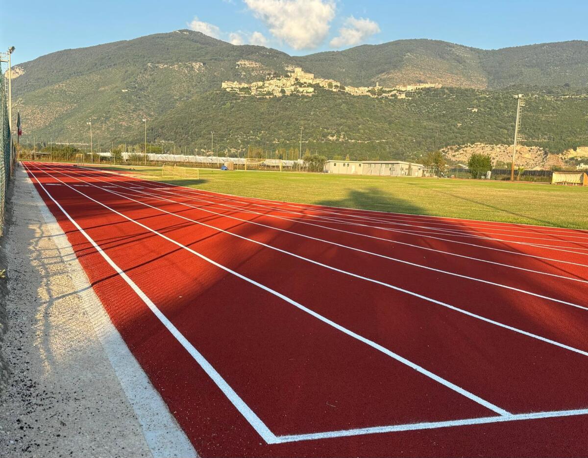 Pronta la pista di atletica del centro polisportivo di Sermoneta - 