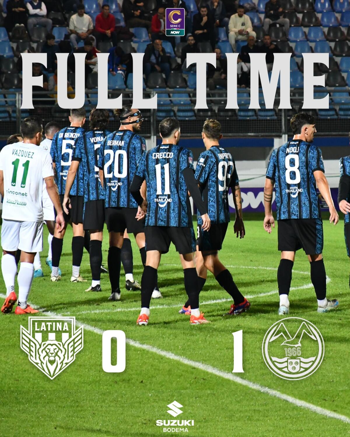 Calcio di Lega Pro: ennesimo ko in casa per il Latina. Contro Monopoli finisce 0-1. - 