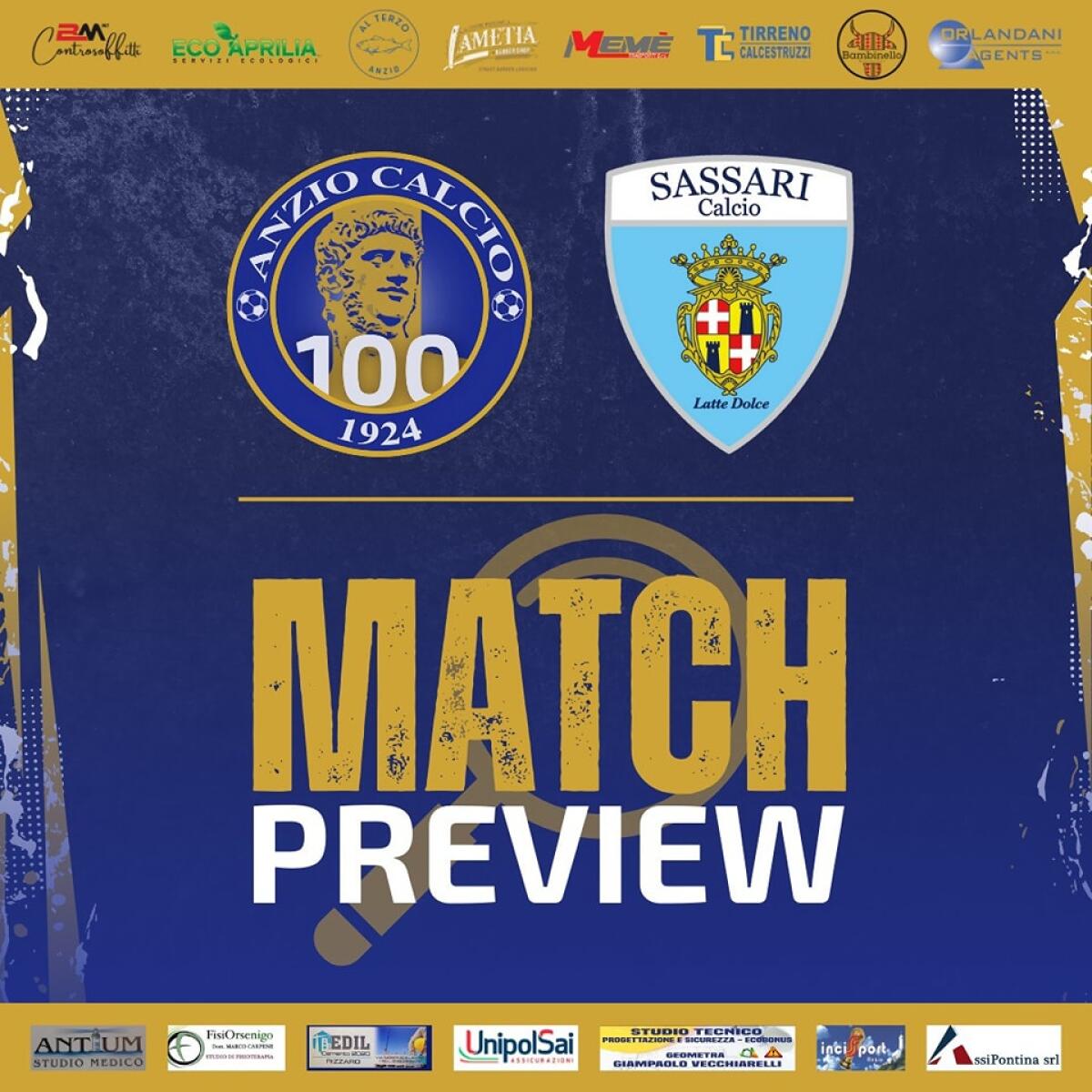 Calcio di serie D, l’Anzio ospita il Sassari Latte Dolce. Terracina sul campo della Paganese. - 