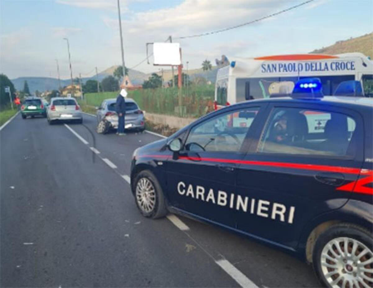 Scontro tra due auto sulla Regionale 156, a Priverno: un giovane ferito. - 