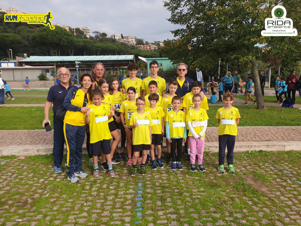 16 giovani atleti della Runforever Aprilia al “Trofeo Decathlon Cup”. - 