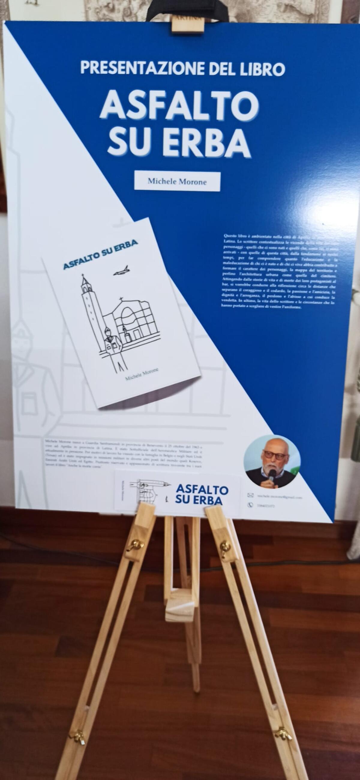 Ad Aprilia la presentazione del libro "Asfalto su erba" di Michele Morone. - 
