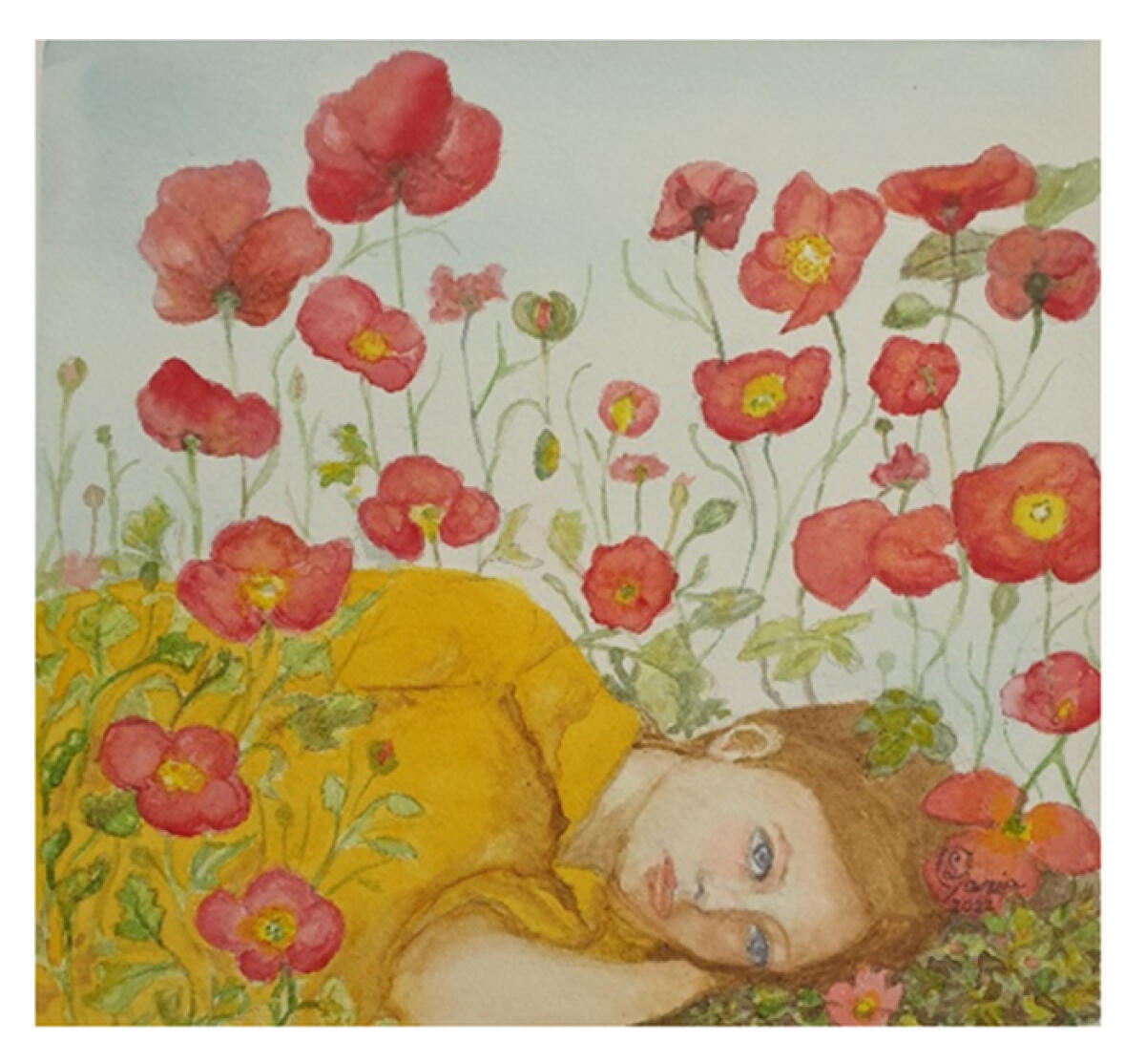 Alla Biblioteca Comunale di Aprilia la mostra di acquerelli dell'artista Liliana Maria Garsia. - 