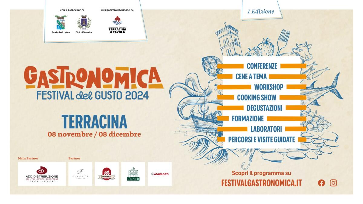 Al via “Gastronomica - Festival del Gusto” a Terracina - 