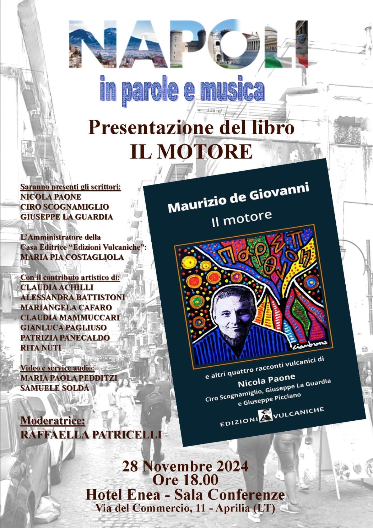 “Napoli, in parole e musica”. Ad Aprilia la presentazione de "Il Motore" - 