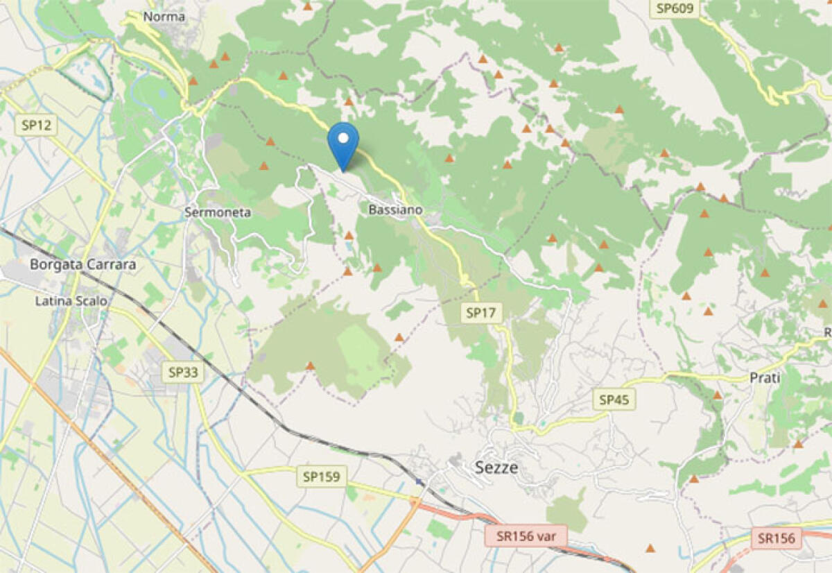 Scossa di terremoto nella notte nella zona dei Monti Lepini. Epicentro a Bassiano. - 