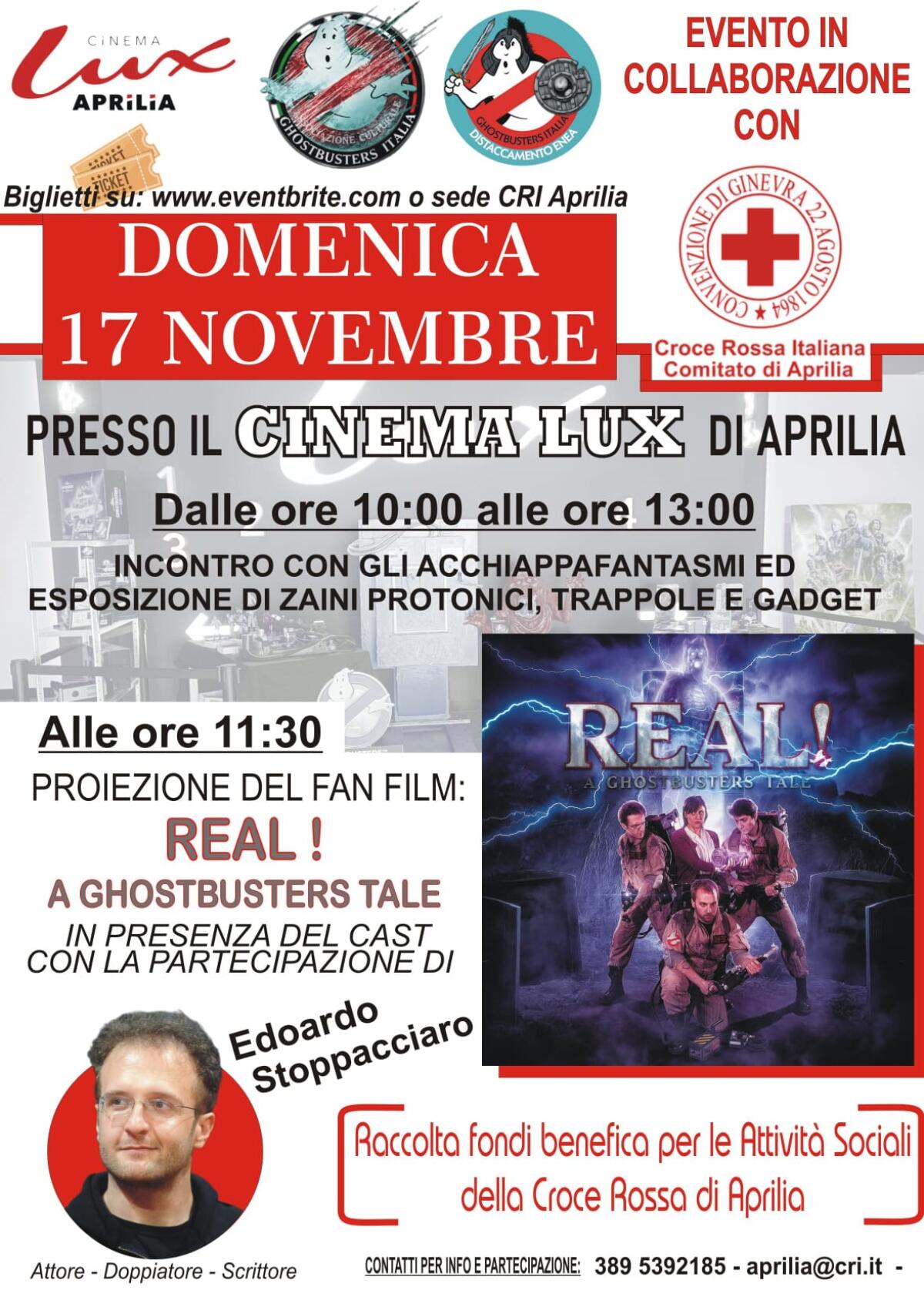 I Ghostbusters ad Aprilia per raccogliere fondi per la Croce Rossa - 