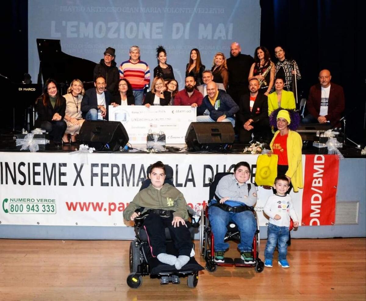 L'Emozione di Mai, a Velletri raccolti 11mila euro per l’associazione “Parent Project Duchenne” - 