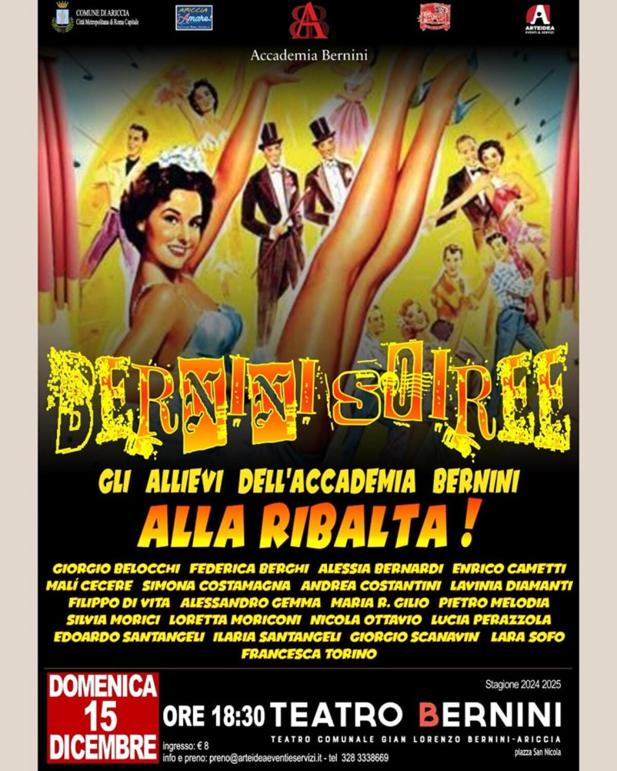 “Bernini Soirèe!”: in scena il varietà al Teatro Bernini di Ariccia. - 