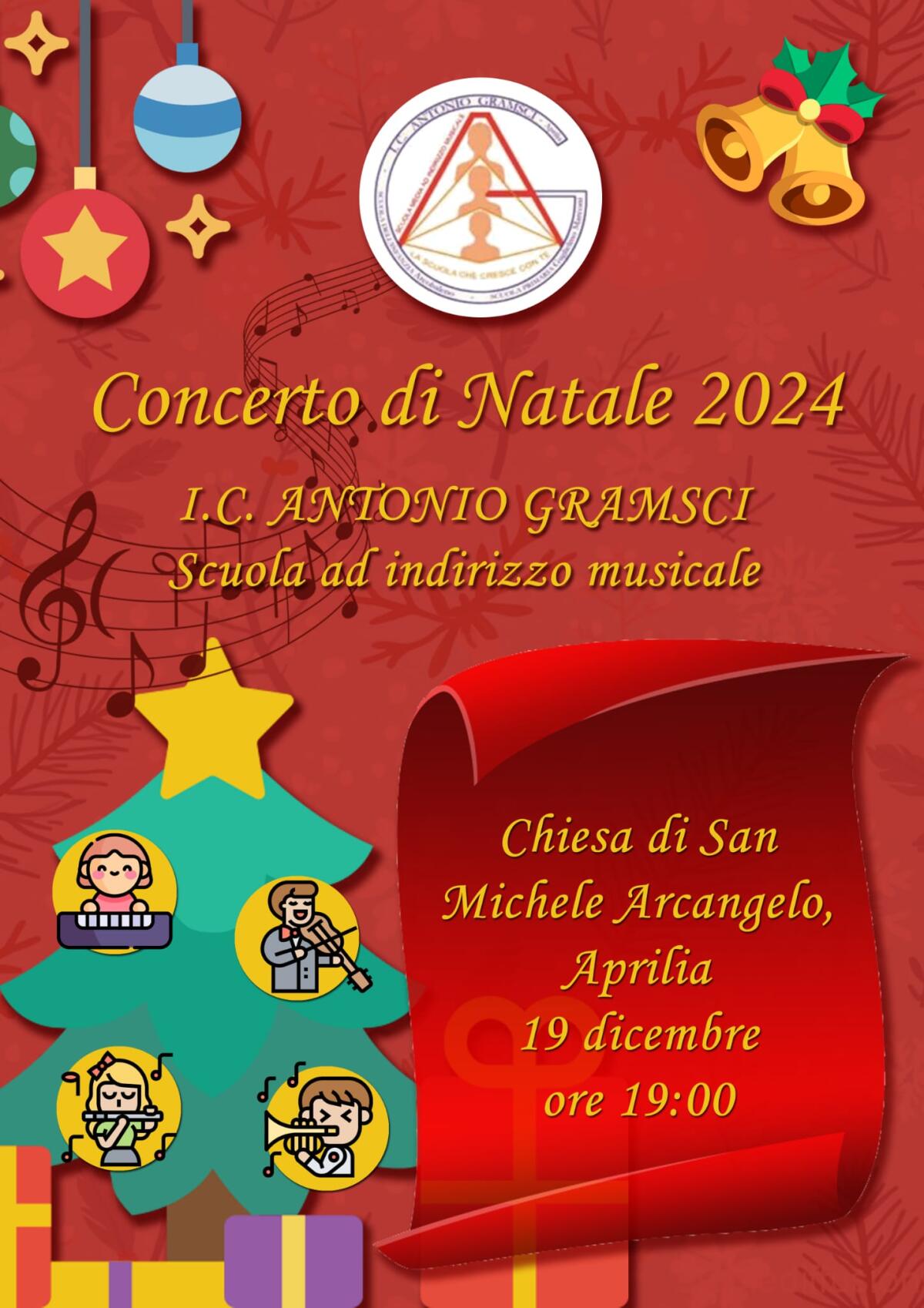 Questo giovedì ad Aprilia il “Concerto di Natale” dell’Istituto Comprensivo “Antonio Gramsci”. - 
