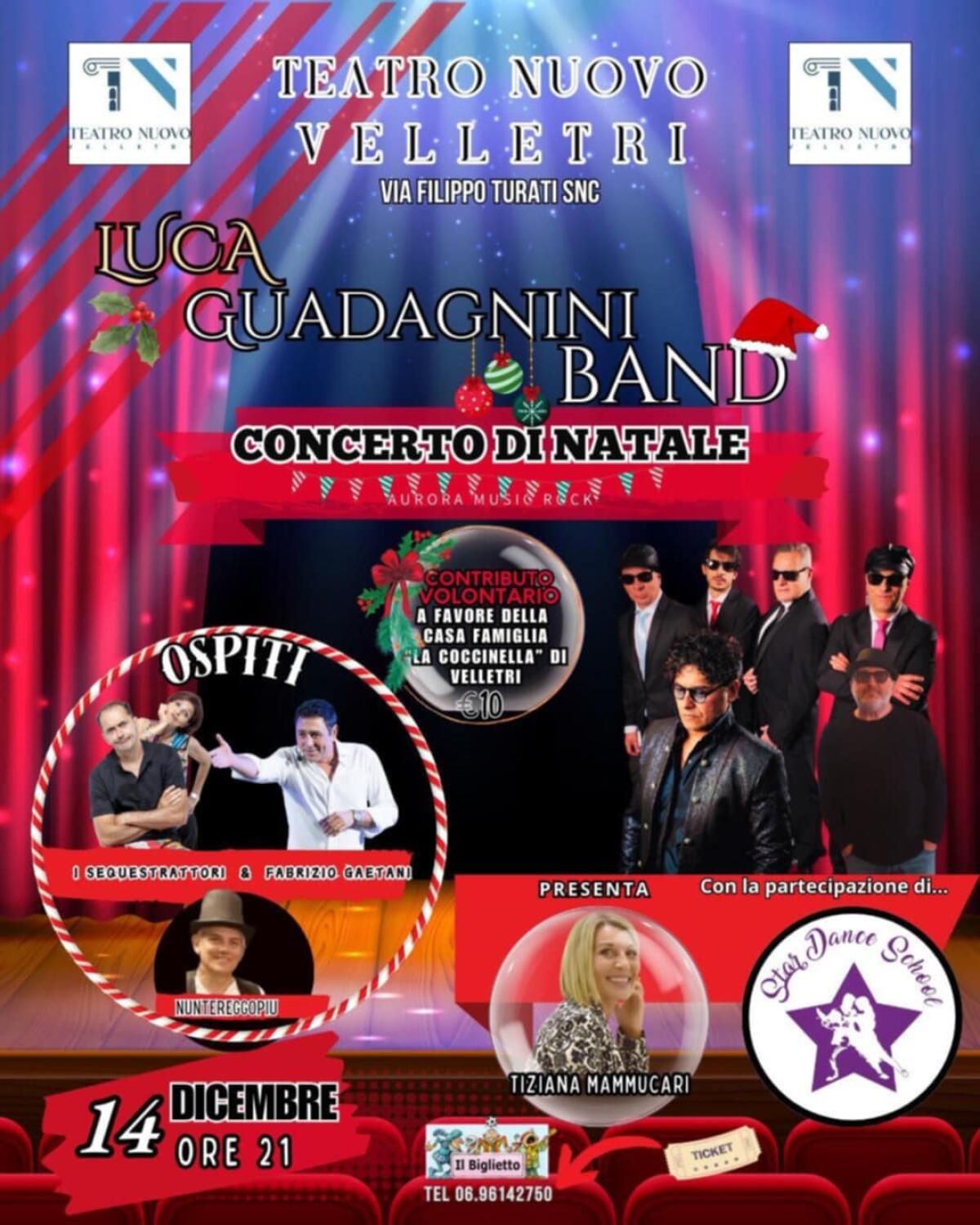 A Velletri l’atteso “Concerto di Natale” con Luca Guadagnini e la sua band. Ecco gli ospiti sul palco. - 