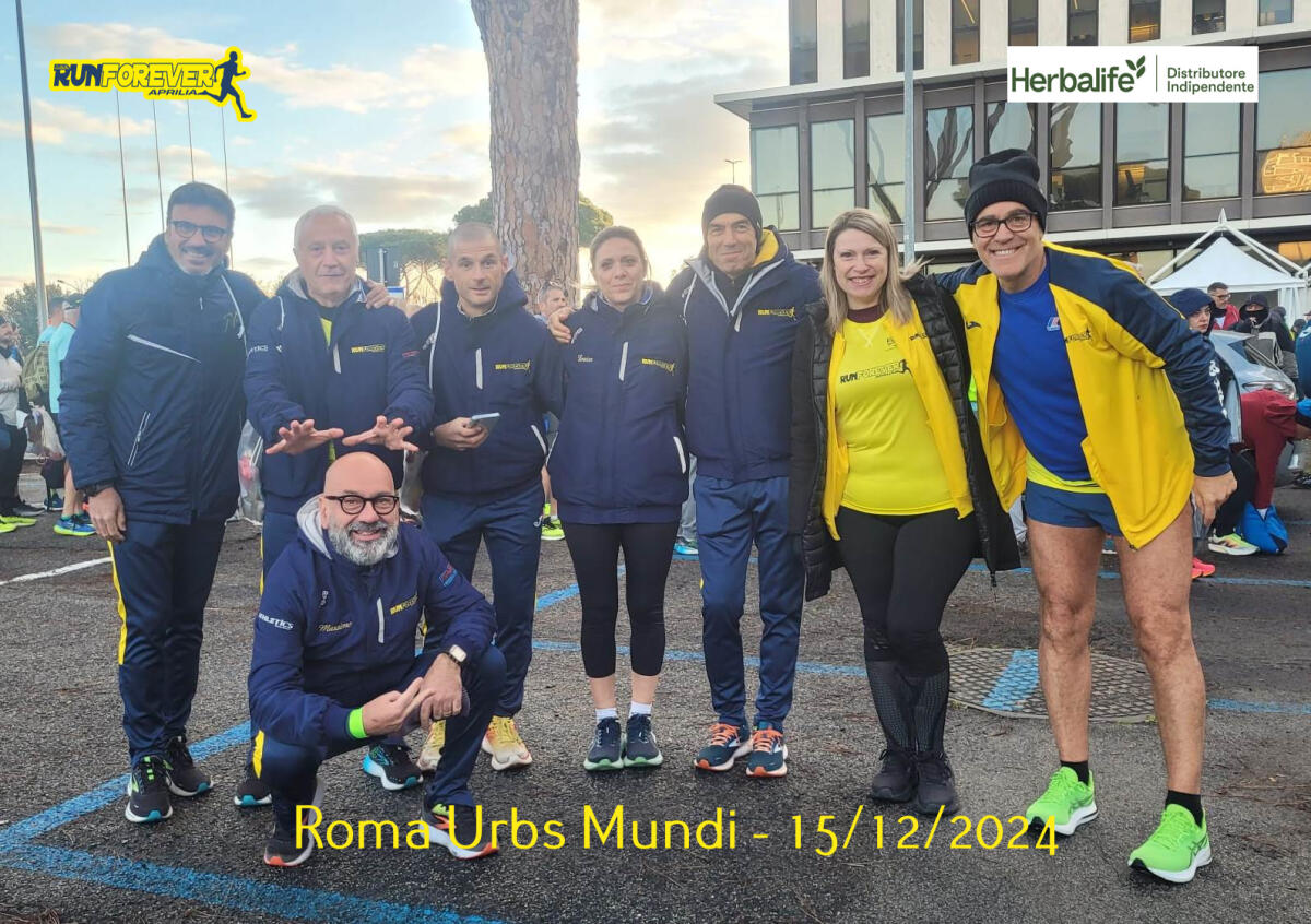 Roma Urbs Mundi, l'Asd Runforever Aprilia presente - 