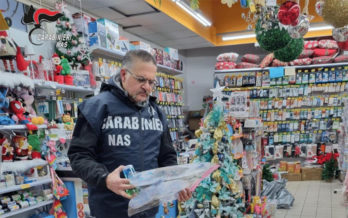 Prodotti elettrici natalizi sotto sequestro a Latina e Priverno. Blitz dei Carabinieri del N.A.S.. - 