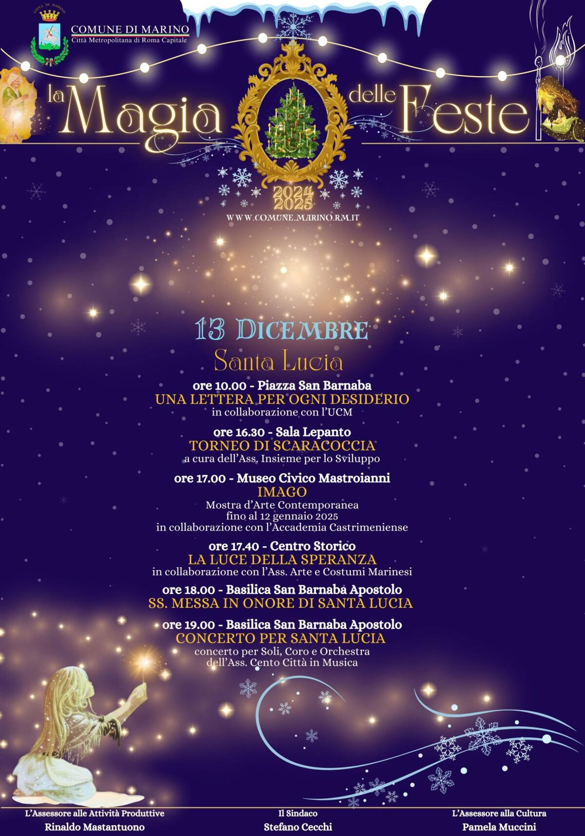 A Marino oggi si festeggia Santa Lucia, compatrona della città. - 